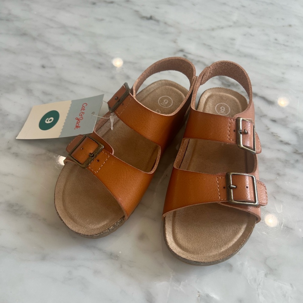 Cat & Jack Toddler Reagan Footbed Sandals- Size 9 Toddler